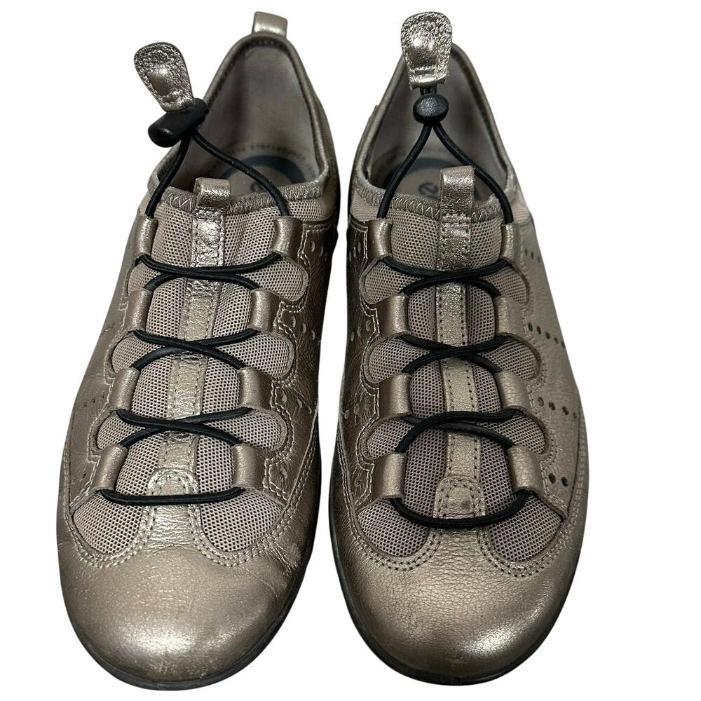 ECCO Women’s Metallic Bronze Bungee Comfort Sneakers EU 39